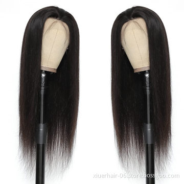 Wholesale Highlight Transparent Hd Colored Gs Perruque 100% Pre Plucked Straight Brazilian Lace Front Human Hair Wigs